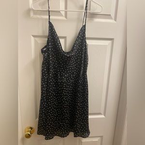 Lulus polka dot cowl neck dress
